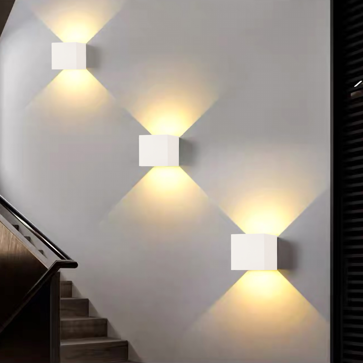 iluminación LED escaleras